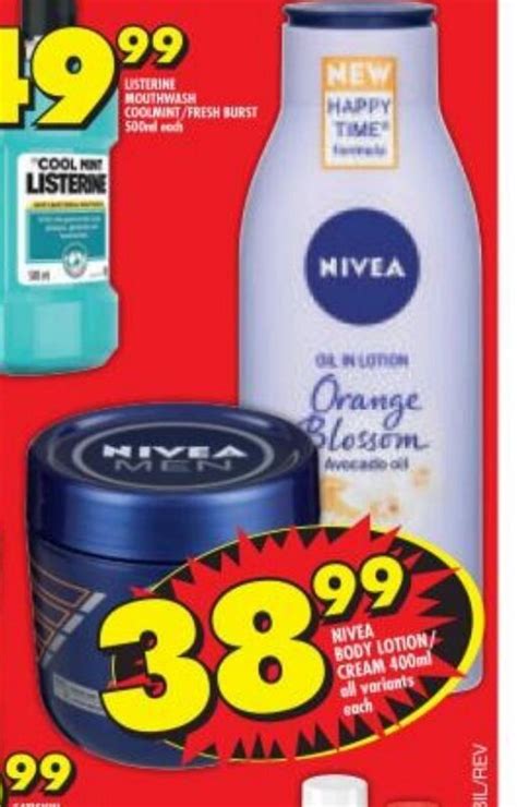 nivea lotion price at shoprite.